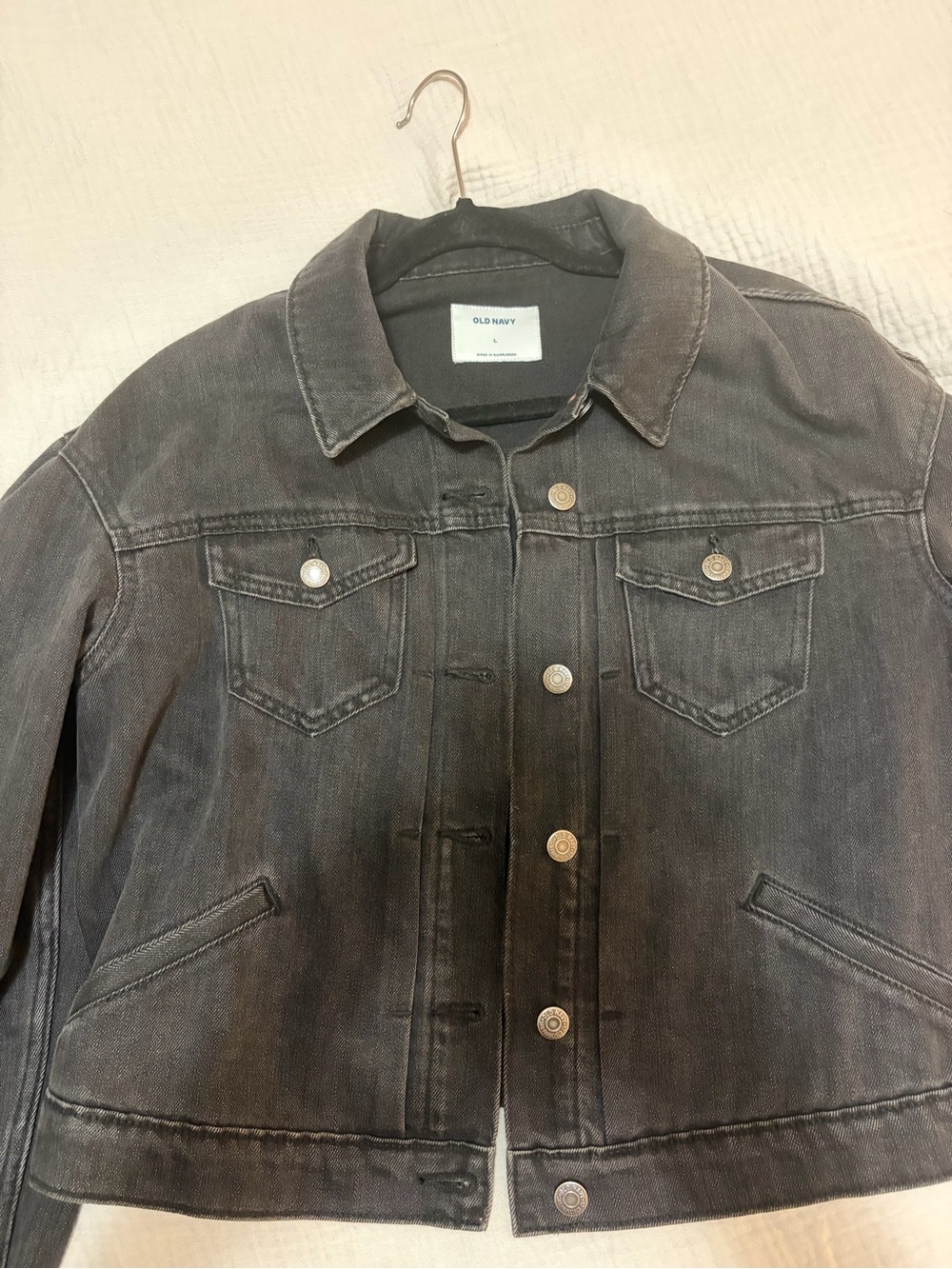 Old Navy Women's Black Denim Jacket